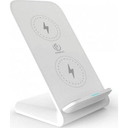 Rebeltec W210 Univerzális Qi Asztali Telefontartó Állvány - Fehér (8_2286212)