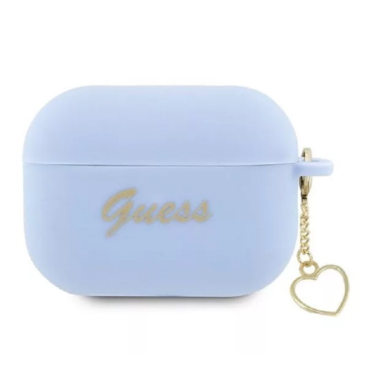 Guess Silicone Charm Heart puzdro pre AirPods Pro 2 (GUAP2LSCHSB)