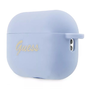 Капак за Airpods Guess GUAP2LSCHSB Apple AirPods Pro 2, колекция от сини силиконови сърца