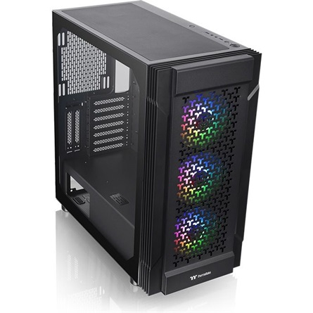 Carcasa Thermaltake Versa T27 TG ARGB, Tempered Glass, Mid-Tower, Negru