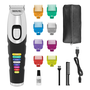 Тример за брада Wahl Color Trim 09893-0443, 100–240 V, 50-60 Hz, Включен калъф, Черен/Сребрист