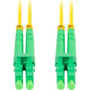 Оптичен мрежов кабел с дължина 1 m и LC/APC-LC/APC конектори, Lanberg Z32312, SM, DUPLEX 3.0MM G657A1 LSZH, жълт