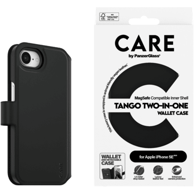 PanzerGlass CARE by PG FC 2in1 Wallet iPhone SE 25 mobiltelefon etui Cover Transparent