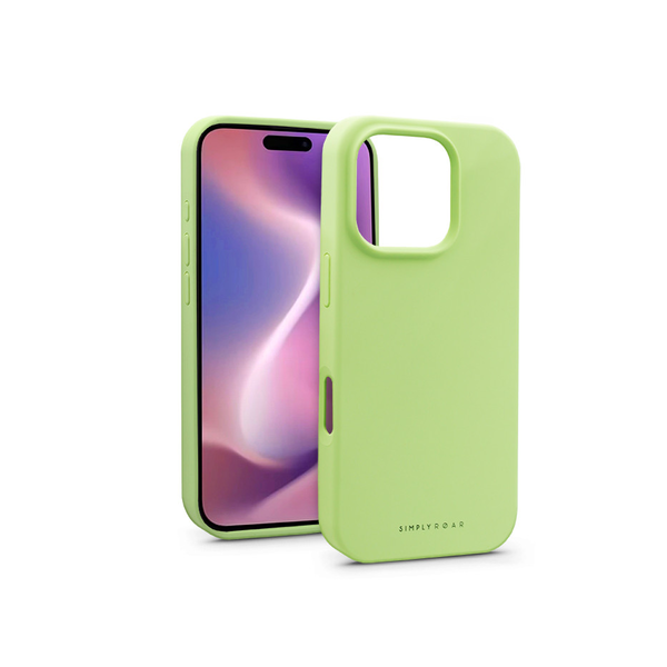 Apple iPhone 16 Pro szilikon hátlap - Roar Cloud Skin - zöld