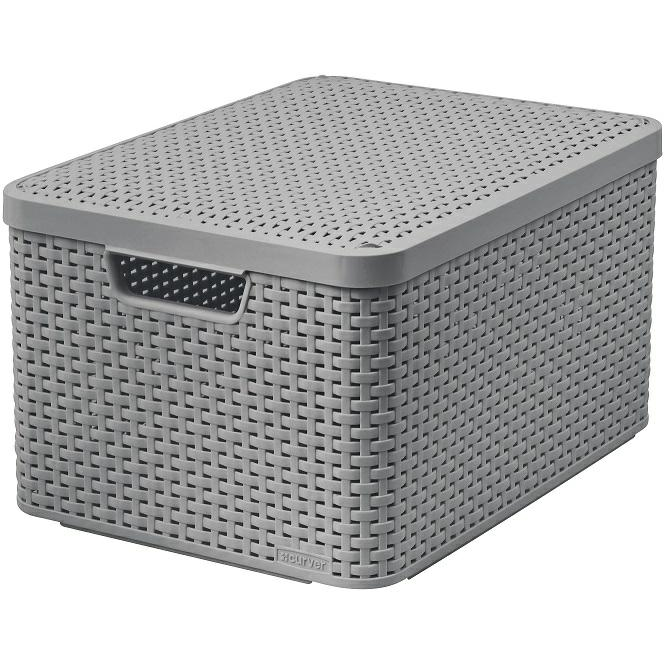 Univerzális kosár műanyag, szürke (253003)