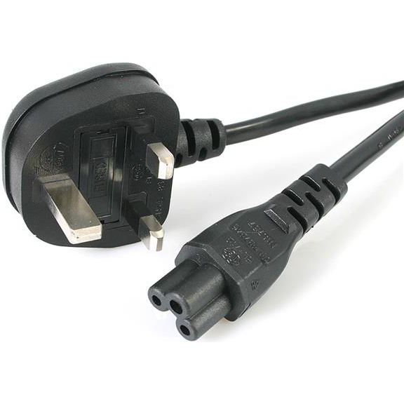 StarTech.com PXTNB3SUK2M electriciteitssnoer Zwart C5 stekker