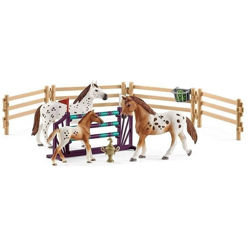 Schleich Appaloosa ló és edzőkészlet 42433 (4059433572659)