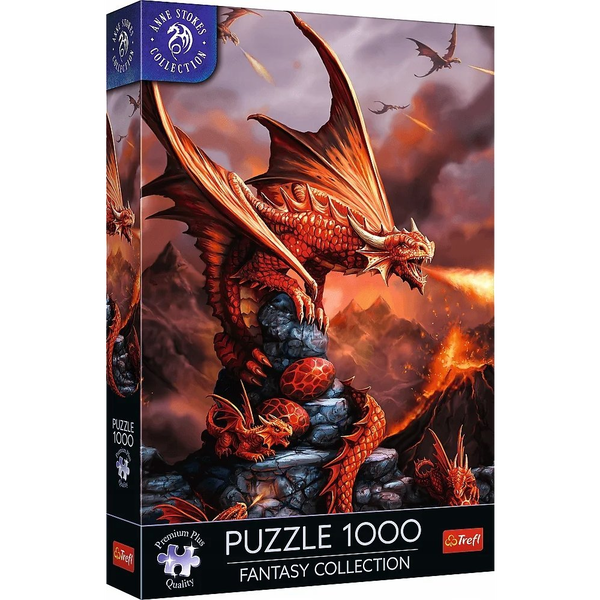 Trefl 1000 db-os Premium Plus Puzzle - Fantasy Collection - Ognisty Smok - Anne Stokes (10900)