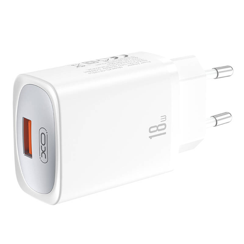 XO CE19 USB-A Hálózati Töltő Adapter 18W - Fehér (CE19)