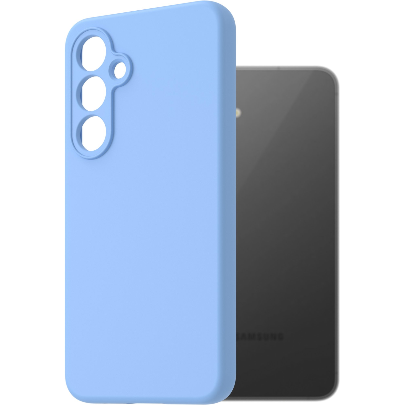 AlzaGuard Premium Silicone Case Samsung Galaxy S24 FE világoskék tok (AGD-PCS426L)