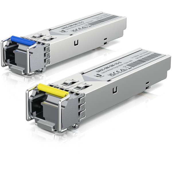 Ubiquiti UFiber 1310nm 1Gb/s miniGBIC SFP LC Single-mode transceiver modul KIT (2db)