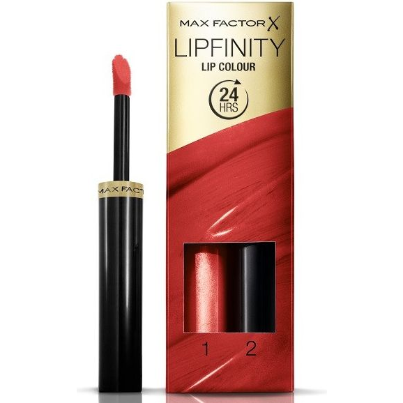 MAX FACTOR Lipfinity Lip Colour 125 So Glamorous 2,3 ml + Top Coat 1,9 g
