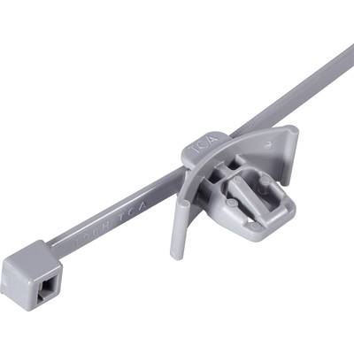 Kábelkötegelő benyomós rögzítővel 200 x 4,6 mm, fekete, 1 db, HellermannTyton 156-00446 T50RFT62X122-HR (156-00446)