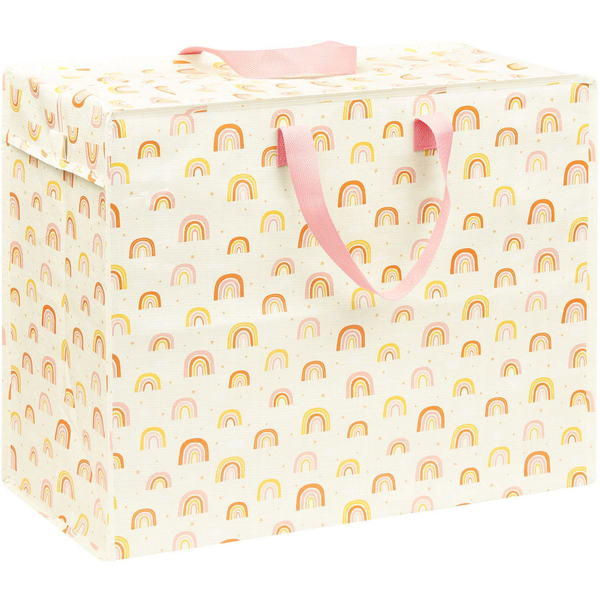 A Little Lovely Company Tárolótáska, szivárvány, XL