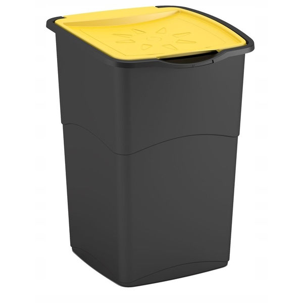 CURVER WASTE BIN "KORAL BIN" 47L /BLACK/ GREEN