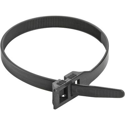 Duplafejű kábelkötegelő 285 x 9 mm, fekete, 1 db, PB Fastener 6502 (6502)