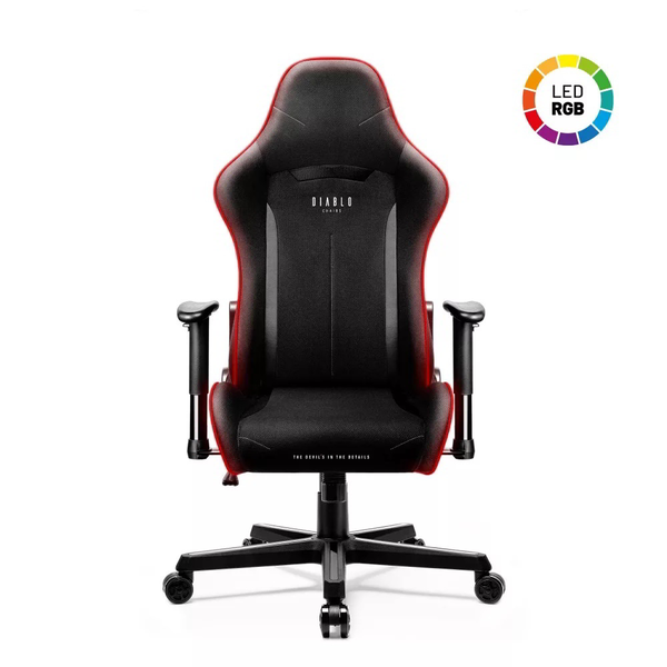 Diablo Chairs X-Starter RGB LED Gamer szék távirányítóval - Fekete