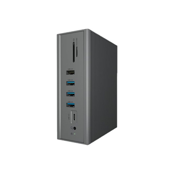 ICY BOX IB-DK2262AC Ledningsført USB 3.2 Gen 1 (3.1 Gen 1) Type-C Anthracit