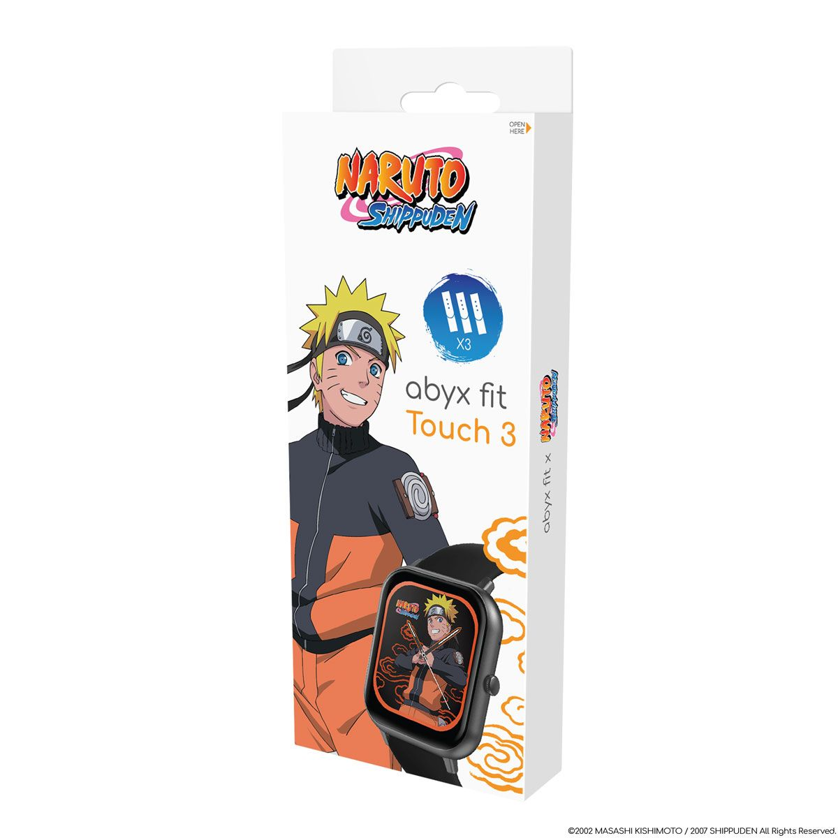 abyx Smartwatch Fit Touch 3 Naruto Uzumaki szürke okosóra (4897069736621)