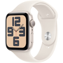 Часовник Apple Watch SE2 v3 GPS, 44 мм, калъф Starlight Alu, каишка Starlight Sport, M/L