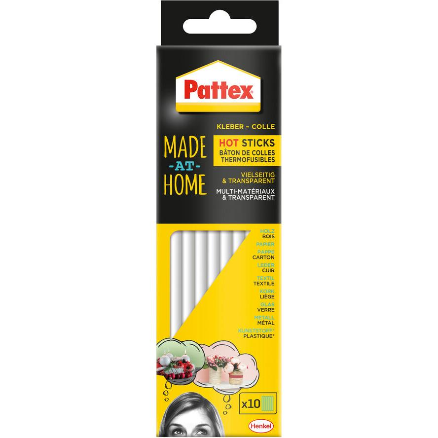 Pattex Heißklebesticks, transparent, 10 Sticks ß 20g (9H PMHHS) (9H PMHHS)