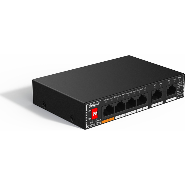 Dahua Technology PoE SG1006P Non gestito Gigabit Ethernet (10/100/1000) Supporto Power over Ethernet (PoE) Nero