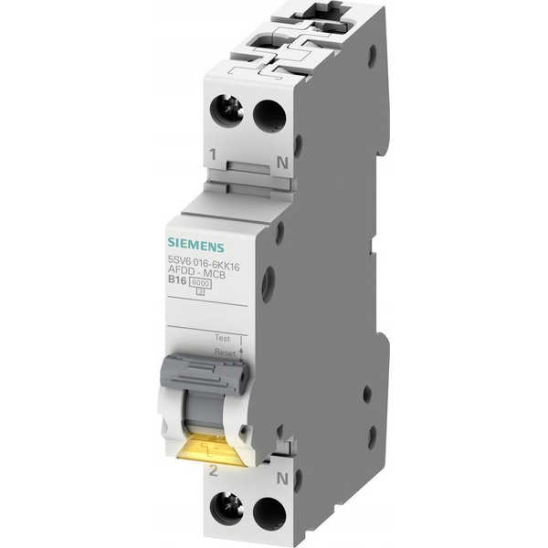 Siemens 5SV60166KK16 Tűzvédelmi kapcsoló Biztosíték méret = 1 2 pólusú 16 A 230 V 1 db