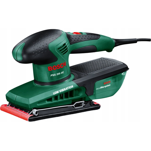 Bosch PSS 200 AC Levigatrice orbitale 24000 OPM Nero, Verde 200 W