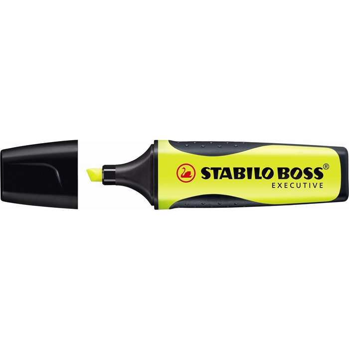 STABILO Boss Executive szövegkiemelő 1 dB Ecset-/finomhegyű Sárga (73/14)