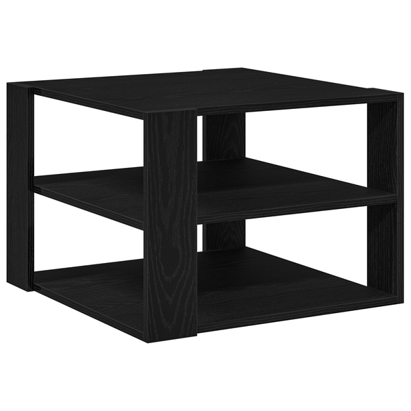 Fekete tölgy Dohányzóasztal 59,5x59,5x40 cm Műszaki fa