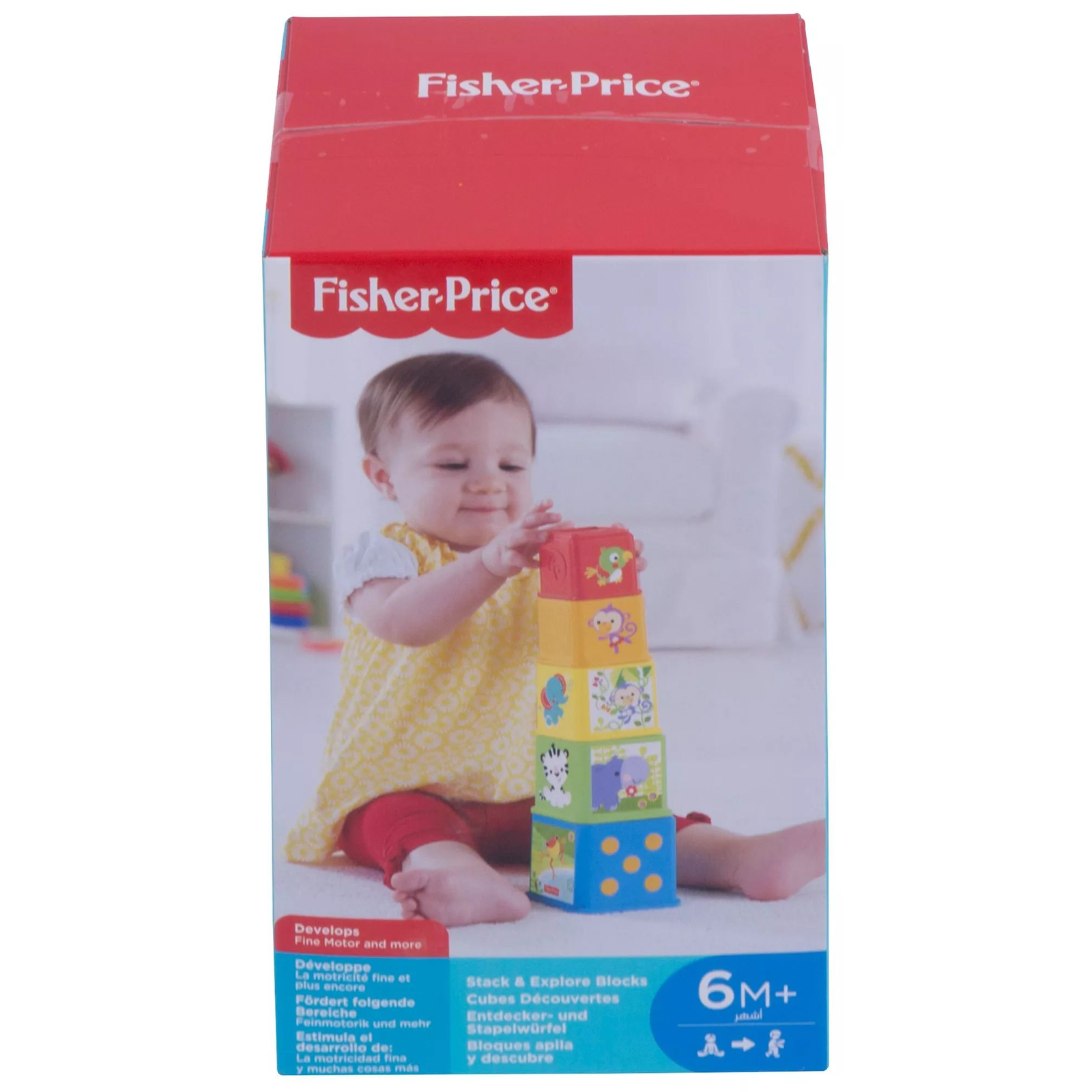 Fisher-Price Stack Explore Blocks építő bébijáték (CDC52)