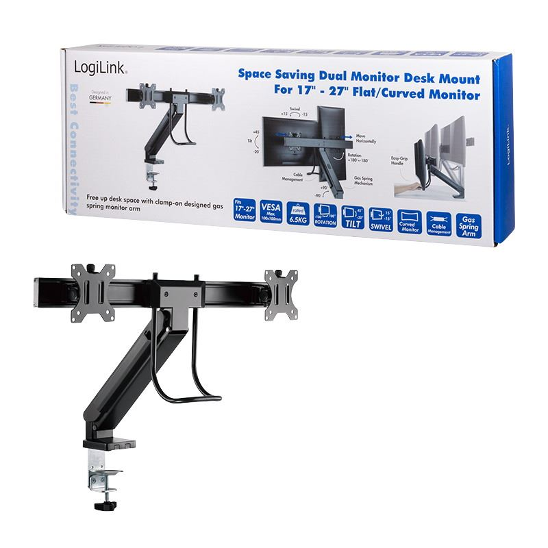 Logilink kettős monitortartó 17 27