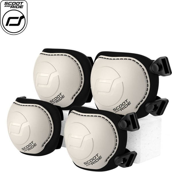 Scoot & Ride XXS Térd- és Könyökvédő szett 4 Darab - Szürke
