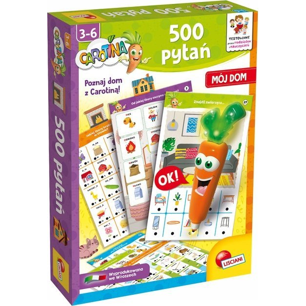Lisciani A Carotina Játék 500 Kérdés - Az Én Házam (304-PL106721)