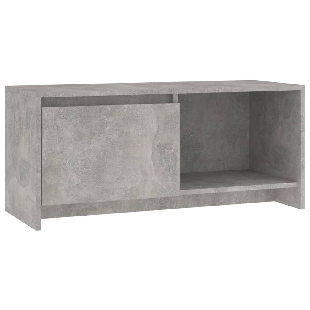 betonszürke forgácslap TV-szekrény 90 x 35 x 40 cm (809786)
