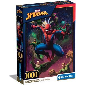 Clementoni Marvel Spiderman Puslespil 1000 stk Fjernsyn/film