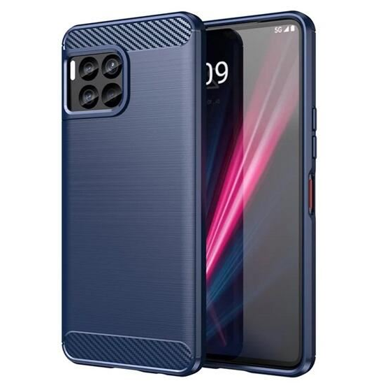 Gigapack T Phone 2 Pro 5G karbon mintás tok sötétkék (GP-158653) (GP-158653)