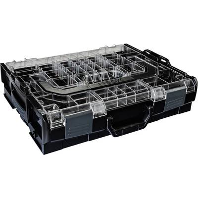 Sortimo BS Systems L-BOXX 102 (6100000362) Szerszámos láda tartalom nélkül ABS Fekete, Átlátszó (H x Sz x Ma) 445 x 358 x 118 mm (6100000362)