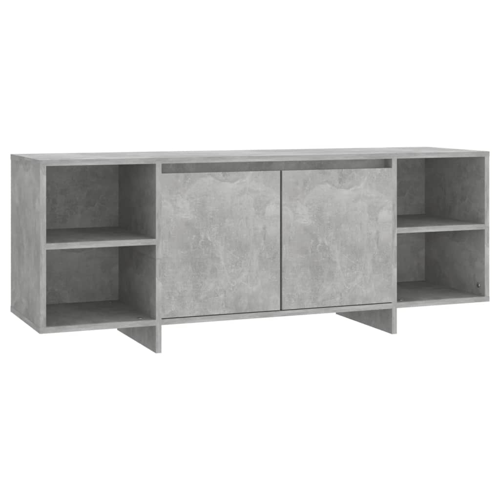 betonszürke forgácslap TV-szekrény 130 x 35 x 50 cm (809588)