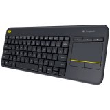 Logitech K400 Plus Tv πληκτρολόγιο Παγκόσμιος RF Wireless QWERTY ΗΠΑ Διεθνές Μαύρος (Μαύρο)