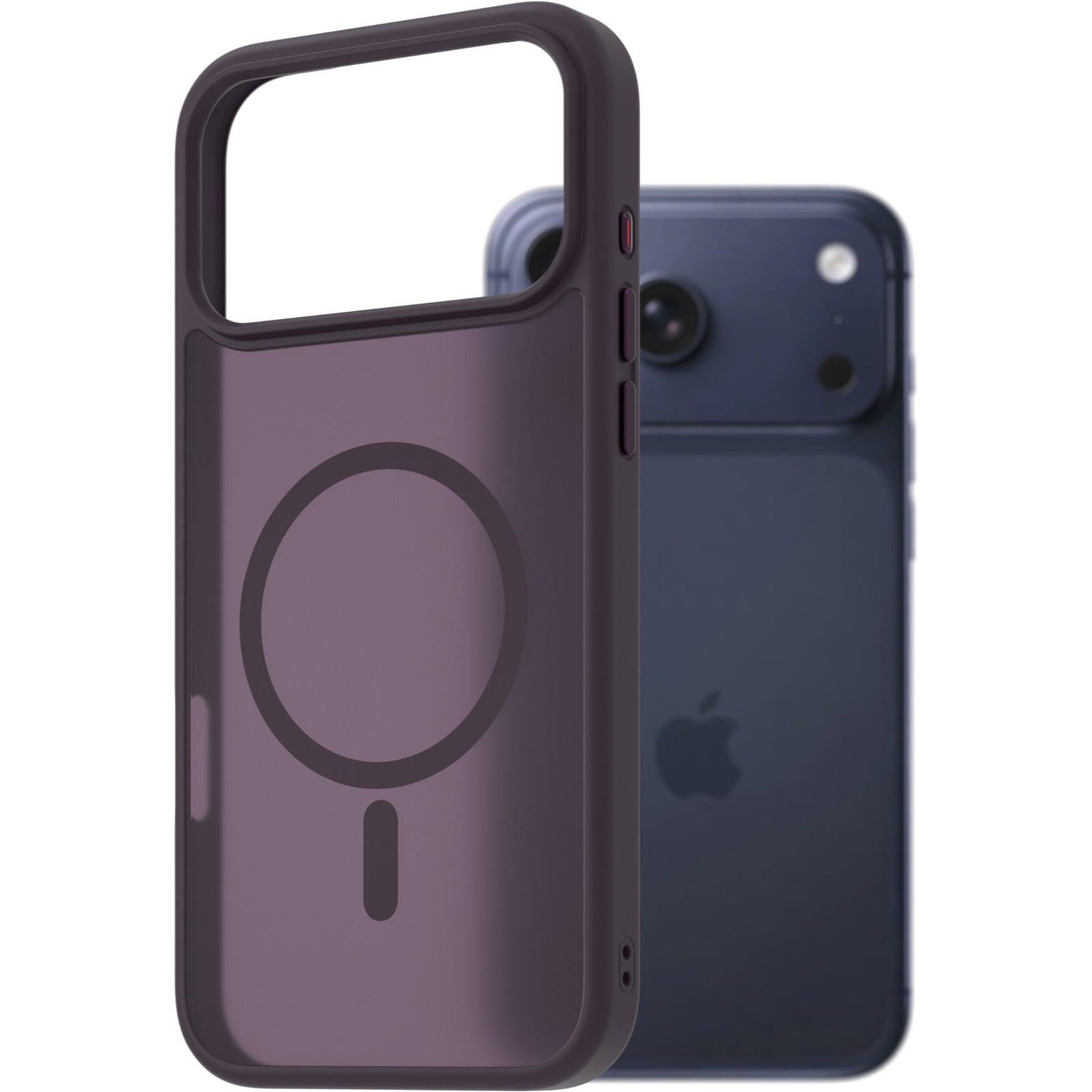 AlzaGuard Matte iPhone 17 Pro Max sötétlila MagSafe tok (AGD-PCMM479DU)