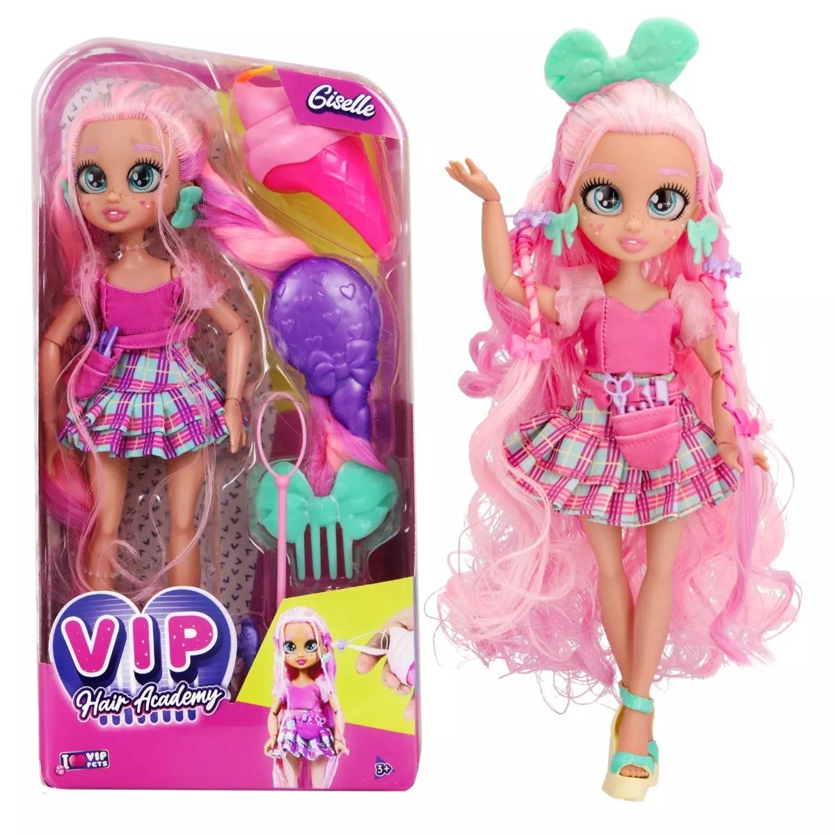 Imc Toys VIP Girls - Hair Academy divatbaba - Giselle (IMC716087)