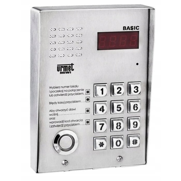Book on Demand Ltd. 1062/105D Urmet Panel cyfrowy BASIC z czytnikiem DALLAS