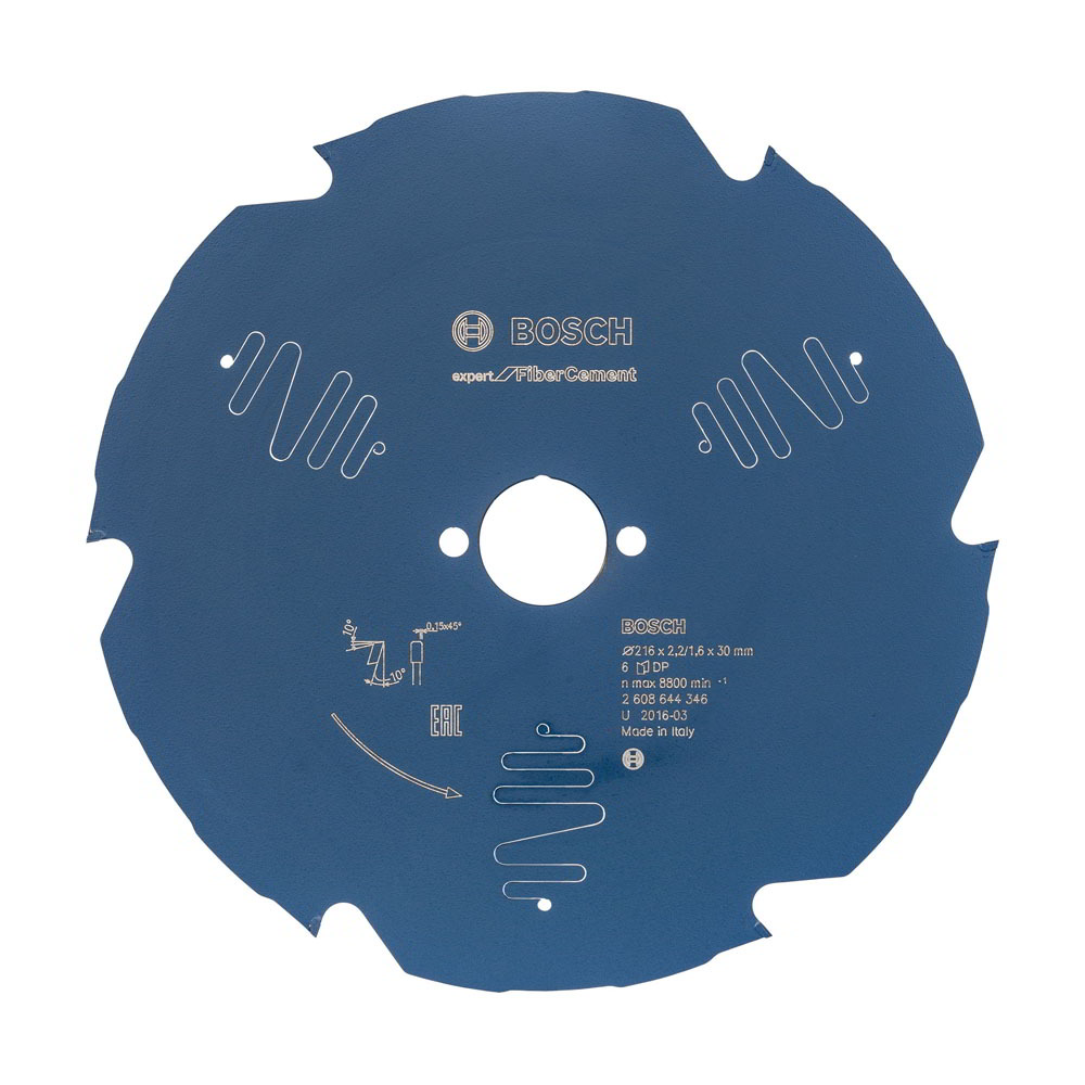 Bosch Expert Szálcement Körfűrészlap Ø 216mm 6 fog (2608644346)