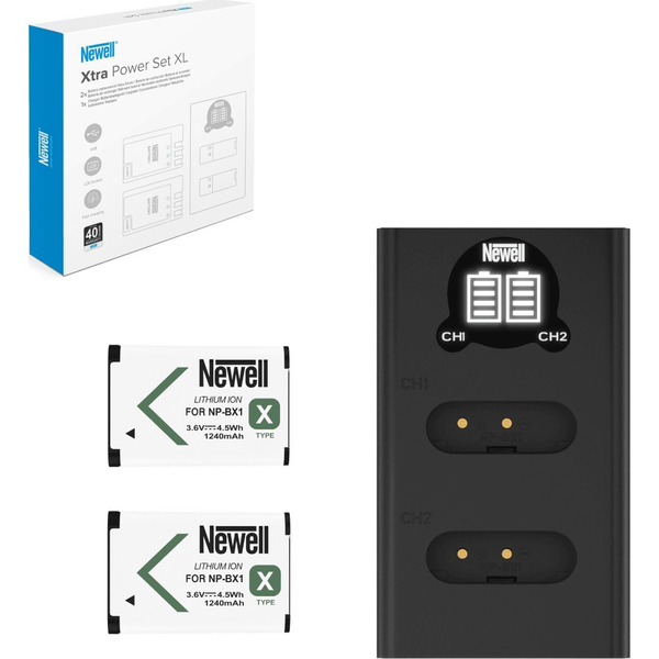 Newell DL-USB-C nabíjačka 2-kanálová + 2x NP-BX1 pre Sony