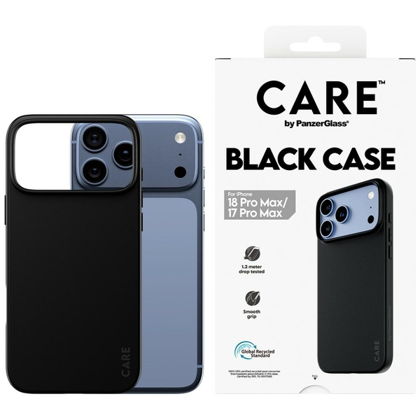 PanzerGlass CARE™ by ® TPU Case Black iPhone 2026 Pro Max | 17 Pro Max custodia per cellulare Cover Trasparente
