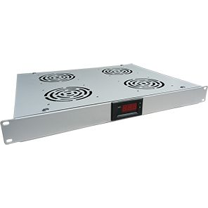  Alantec Panel wentylacyjny 19'' 1U 4 wen., termostat, Szary (SA-F-1U-4-T-S)