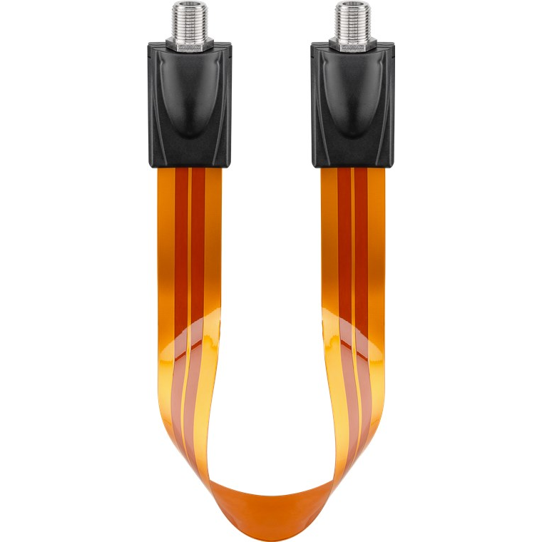 Goobay 67244 Type-F antenna hosszabbító kábel 0.3m - Narancs (67244)