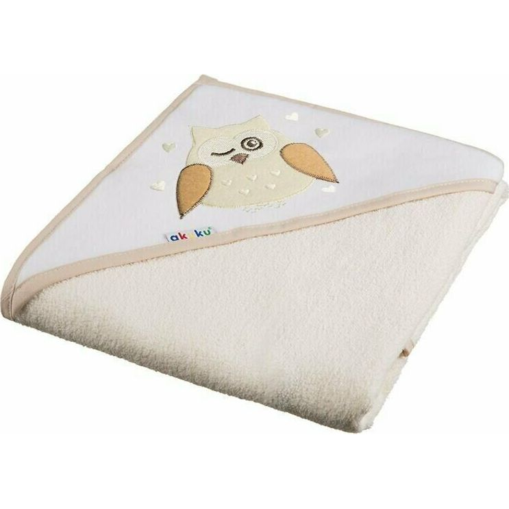 Akuku fürdőlepedő 100x100 cm Bagoly bézs (AKUKU-6793)