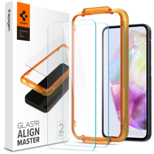 Spigen AlignMaster GLAS.tR Slim Samsung Galaxy A35 5G kijelzővédő (AGL07772)